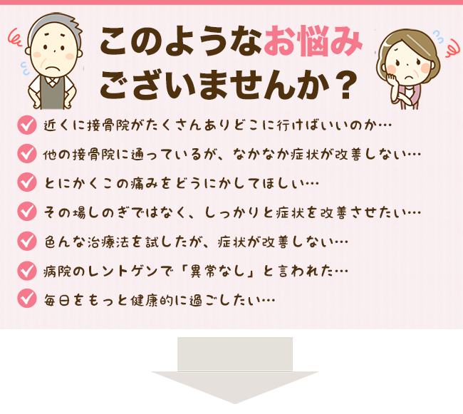 悩みチェックボックス